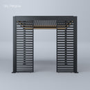 SPA Solutions Sky Pergola Skymotion Led Aluminum Pergola 3m x 3m motorized wall mounting 3M