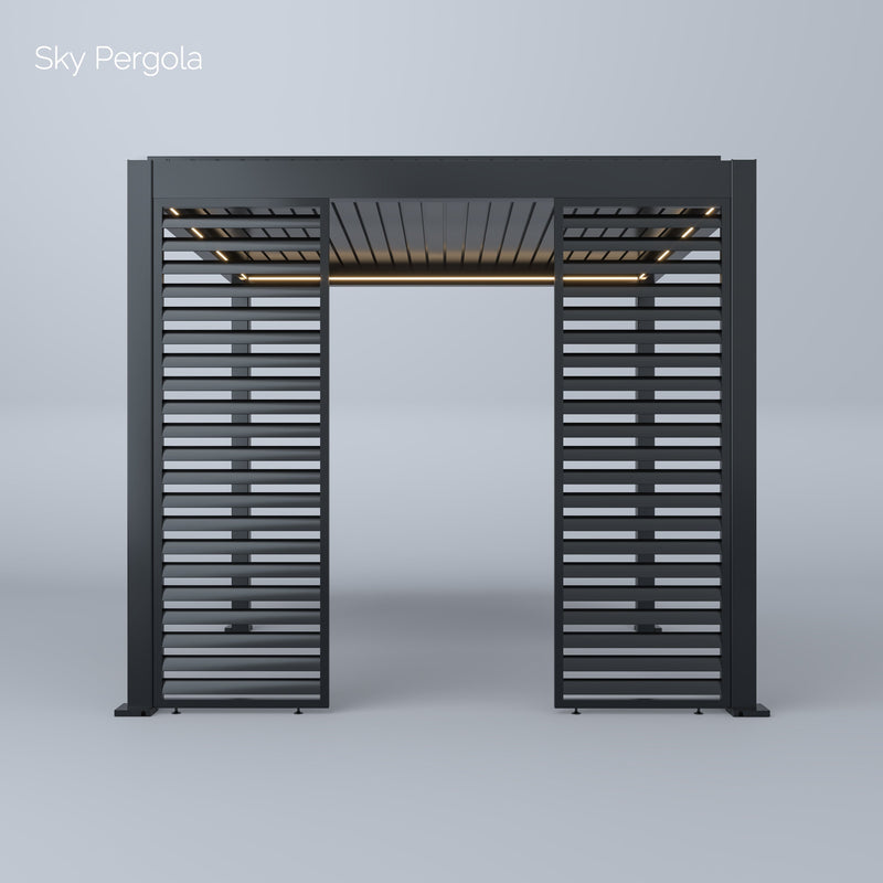 Solutions de spa Sky Pergola skymotion LED aluminium pergola 3m x 3m Mouin moteur 3M