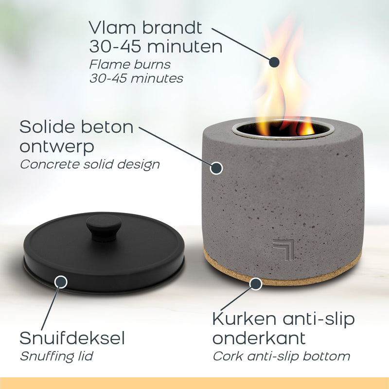 Allstar Tischfeuerstelle Mini-Kamin - Ø10cm
