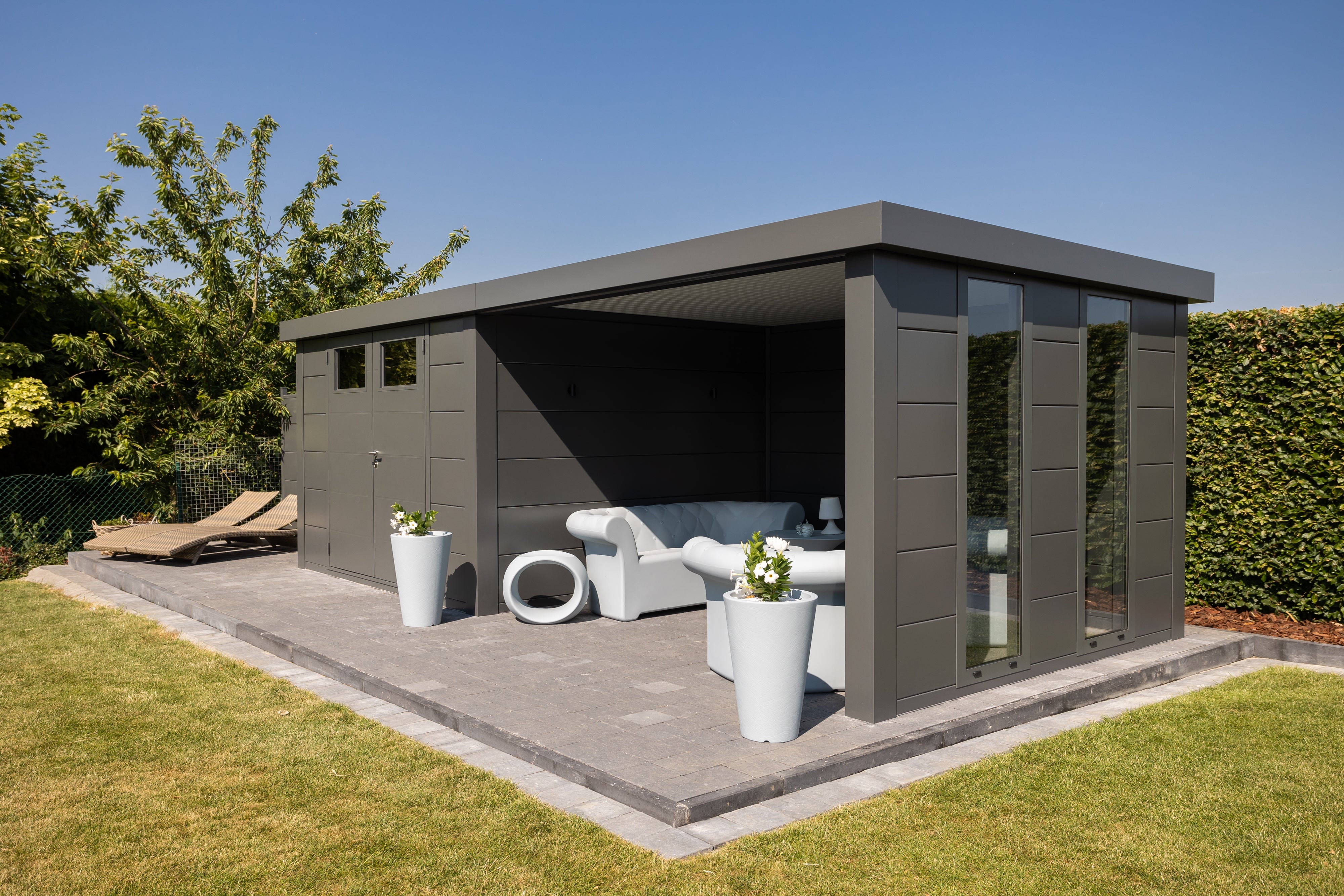 Solutions de spa Bolthouse de maison de jardin avec pergola grande