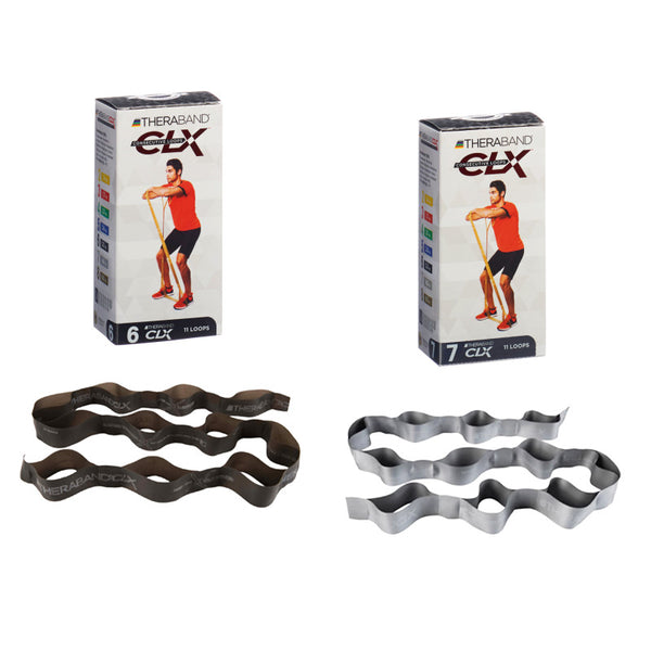 Hygenic Fitnessband Theraband CLX 2er Set (sehr schwer)