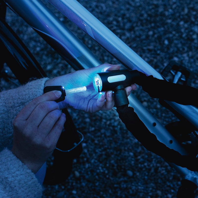 Hama Zubehör Fahrrad-Kettenschloss, Leuchtschlüssel