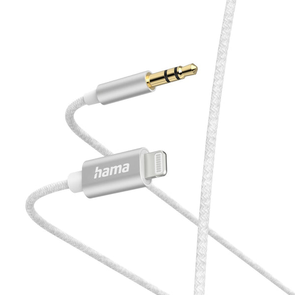 Hama Zubehör Aux-Kabel Lightning – 3,5-mm-Klinke