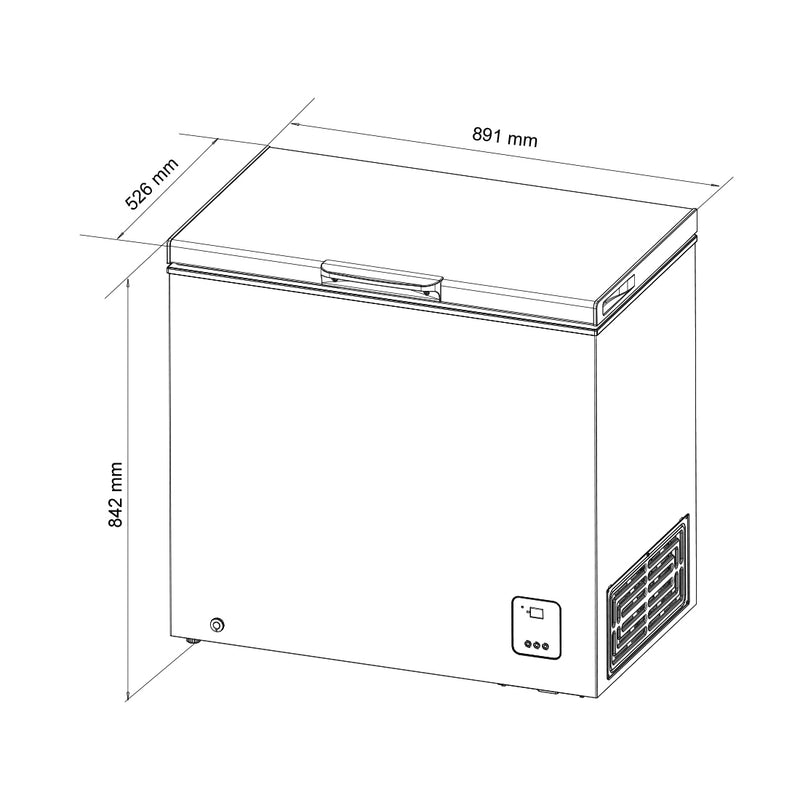 Kibernetics freezer cabinets GT200 freezer chest
