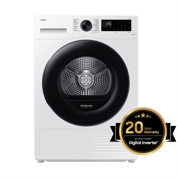 Samsung Tumble Dryer 9kg, DV5000 Weiss, A +++