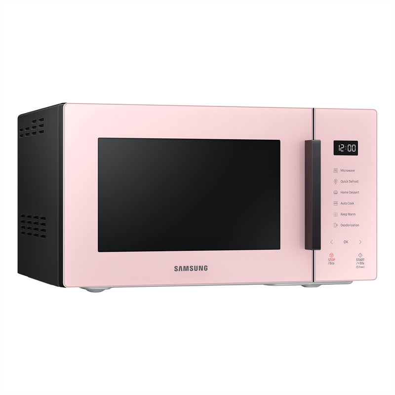 Samsung microwave bespoke microwave clean pink 23l