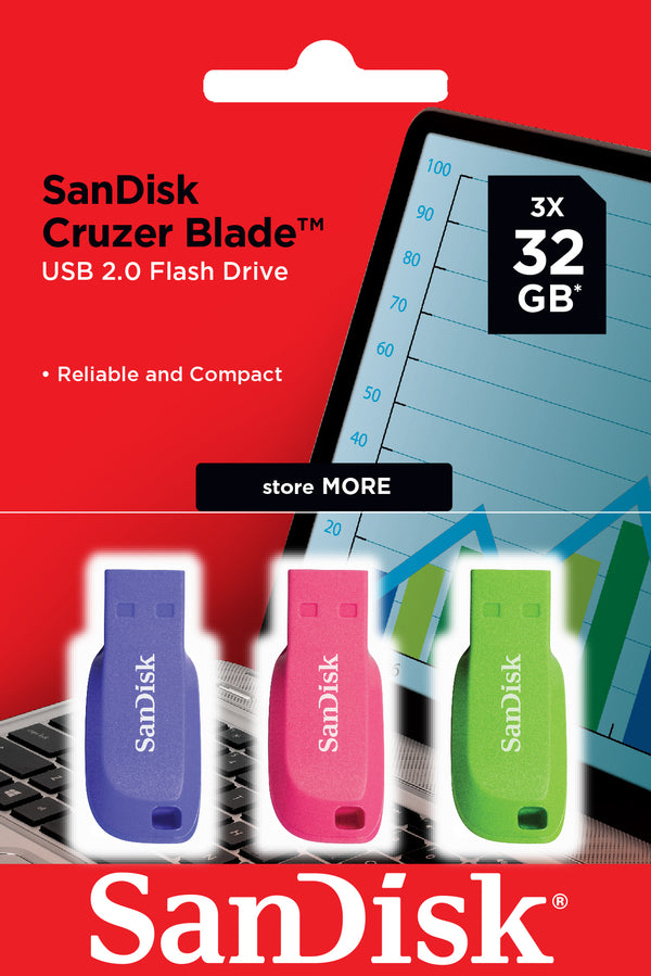 Sandisk Cruzer Blade 32GB Triple Pack Cruzer Blade 32GB Triple Pack