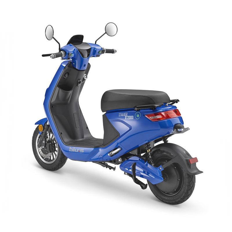 Blus Electric Scooter 45 km / h, XT2000, Race bleue