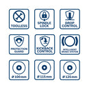 Bosch Professional Baugerät GWS18-10 L-Boxx Winkelschleifer