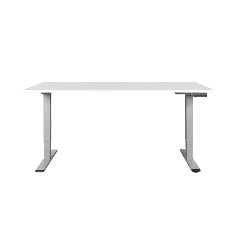 Contini height adjustable office table 1.8x0.8m gray / frame gray RAL 7045