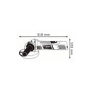 Bosch Professional Baugerät GWS 7-115 Winkelschleifer Koffer CH, 720 W