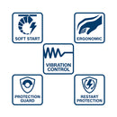 Bosch Professional Baugerät GWS 22-230 J Set Winkelschleifer