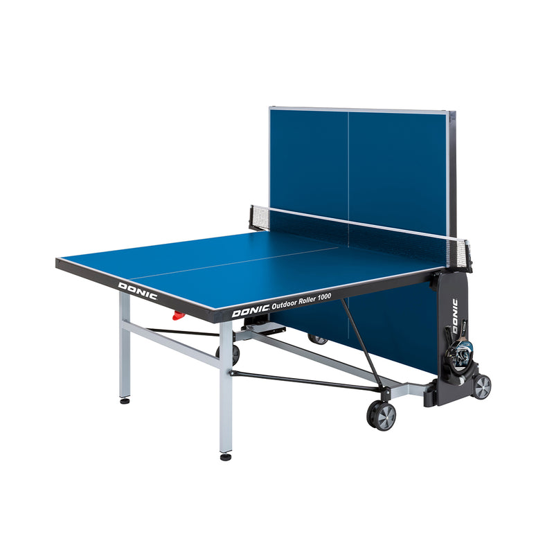 DONIC LOISIRE Table de tennis de table en plein air rouleau d'extérieur 1000 bleu