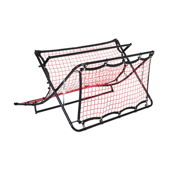 Pure2improve leisure outdoor pure football trampoline black red