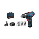 Bosch Professional Baugerät GSB 12V-15 Akku-Schlagbohrschrauber-Set mit Tasche