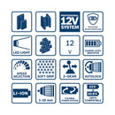 Bosch Professional Baugerät GSB 12V-15 Akku-Schlagbohrschrauber-Set mit Tasche