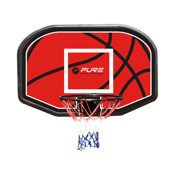 Puro2imProve Leisure Outdoor Pure2IMProve Basketball Rückwand con Korb 110x72cm
