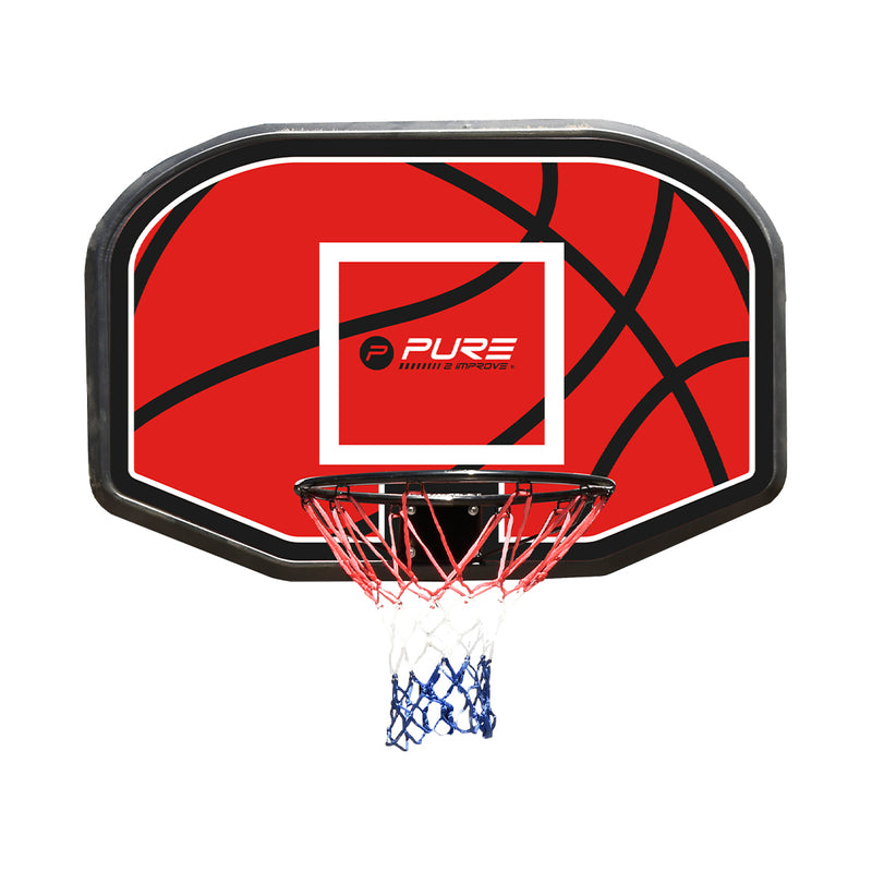Puro2imProve Leisure Outdoor Pure2IMProve Basketball Rückwand con Korb 110x72cm