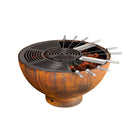 Mr. Grill fire bowl with grill ring and accessories