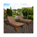 Contini Sun Launger con cuscino Taupe