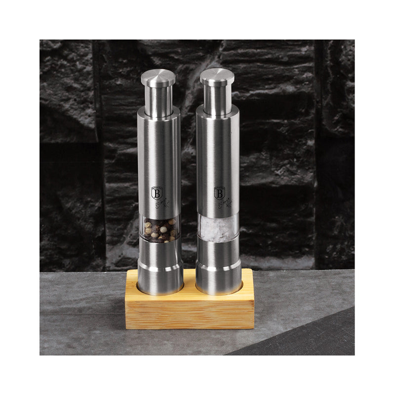 Berlinger Haus with bamboo stand salt and pepper mill set