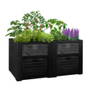 Webergarden raised bed with storage compartments