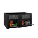 Webergarden raised bed with storage compartments