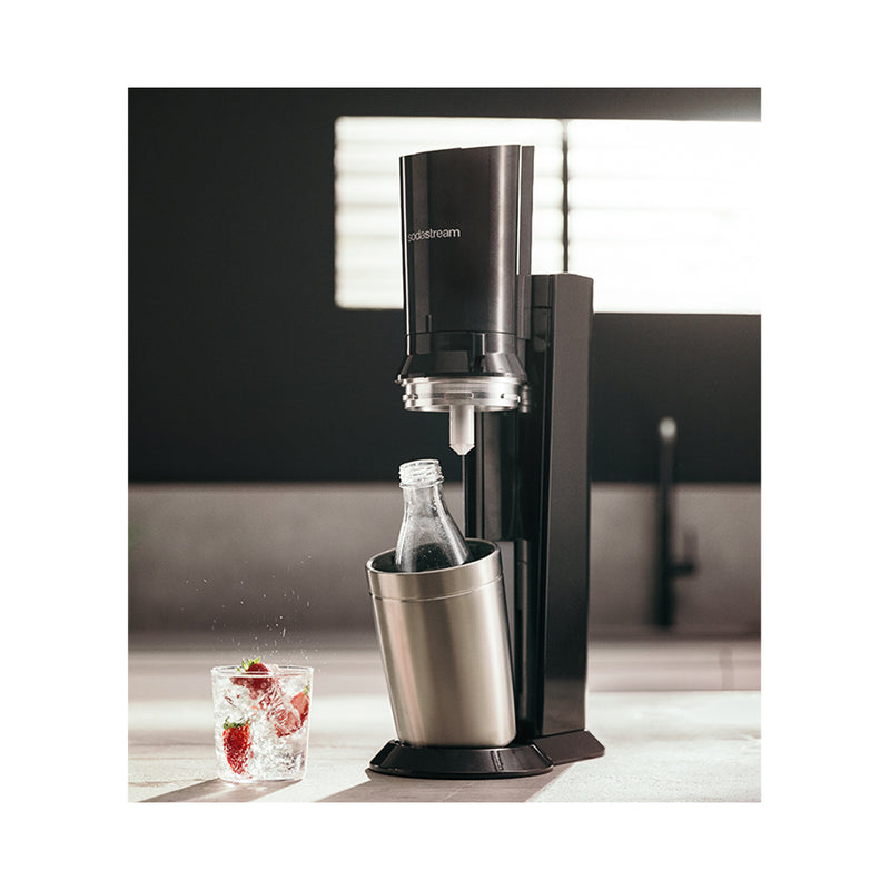 Sodastream kitchen machine Crystal Black/Metal incl. 1 glass carafe