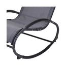 FS-STAR Gartenmöbel Schaukelstuhl mit Kissen dunkelgrau