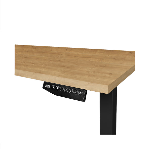 Hauteur de meubles de bureau contini - Table de bureau adaptable Oak Black Ral 9005