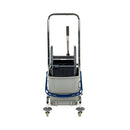 Sprintus accessories household wet wiping wagon with pushing bracket and storage basket 27 l