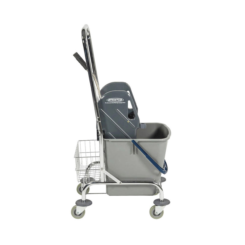 Accessoires Sprintus Wiping Wiping Wagon avec support et panier de stockage 27 L