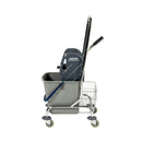 Sprintus accessories household wet wiping wagon with pushing bracket and storage basket 27 l
