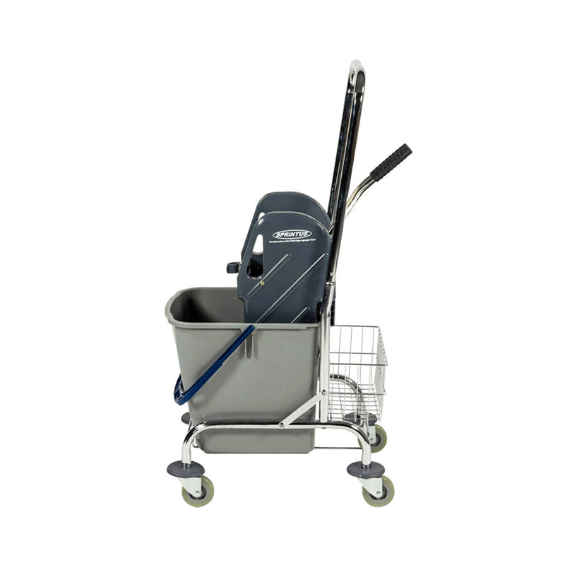 Accessoires Sprintus Wiping Wiping Wagon avec support et panier de stockage 27 L
