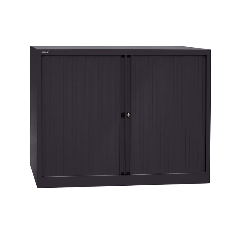 Bishy Office Furniture Roller Shutter Cabinet 1030x1200x430mm Black