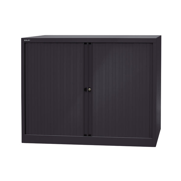 Bishy Office Furniture Roller Shutter Cabinet 1030x1200x430mm Black