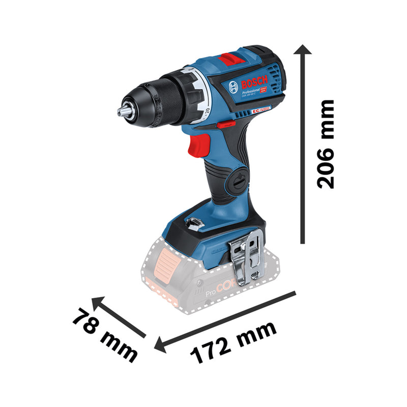 Bosch Professional drilling & screwing GSR 18V-60 2x4.0Ah cordless drilling screwdriver