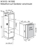 Frigorifero per installazione elettrolux con compartimento del congelatore IK159SR