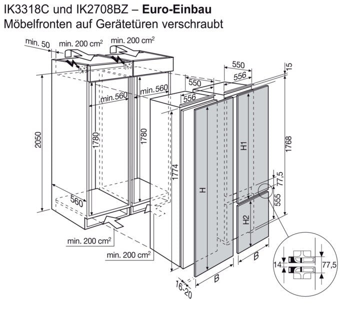 Electrolux Einbaukühlschrank IK3318CAR