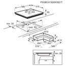 Electrolux hob induction GK58IO