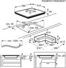 Electrolux induction hob without framework GK58TSIPO