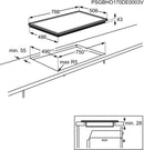 Electrolux glass ceramic hob GK78CCN