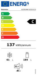 Frigorifero per installazione elettrolux con congelatore IK2581bnr