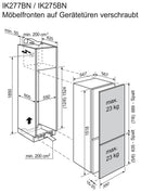Frigorifero per installazione elettrolux con compartimento del congelatore IK275BNR