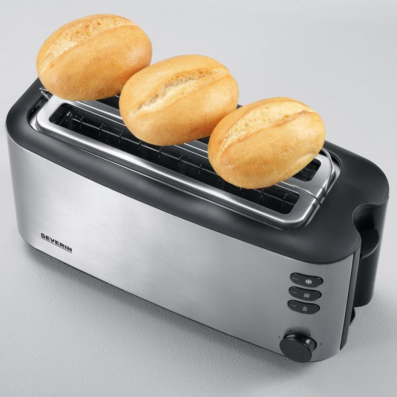 Toaster Severin AT2509 en acier noir / inoxydable