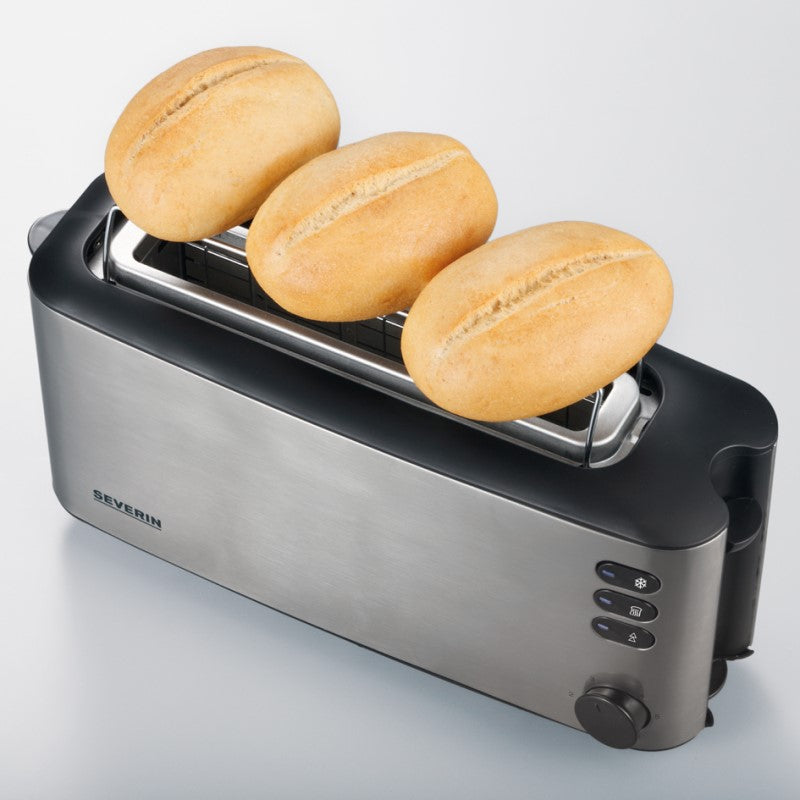 Toaster Severin AT2515 en acier noir / inoxydable