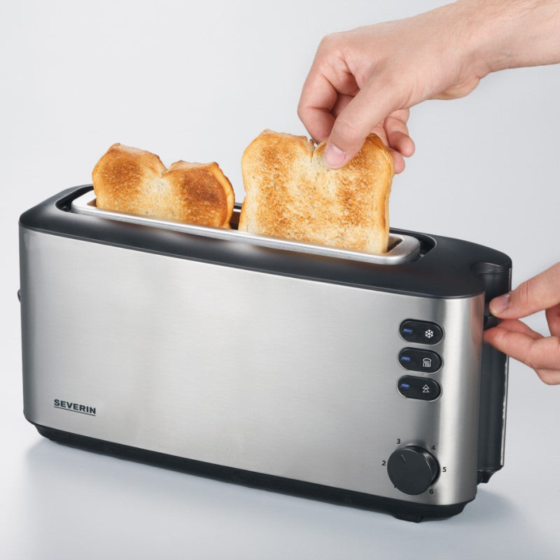 Toaster Severin AT2515 en acier noir / inoxydable