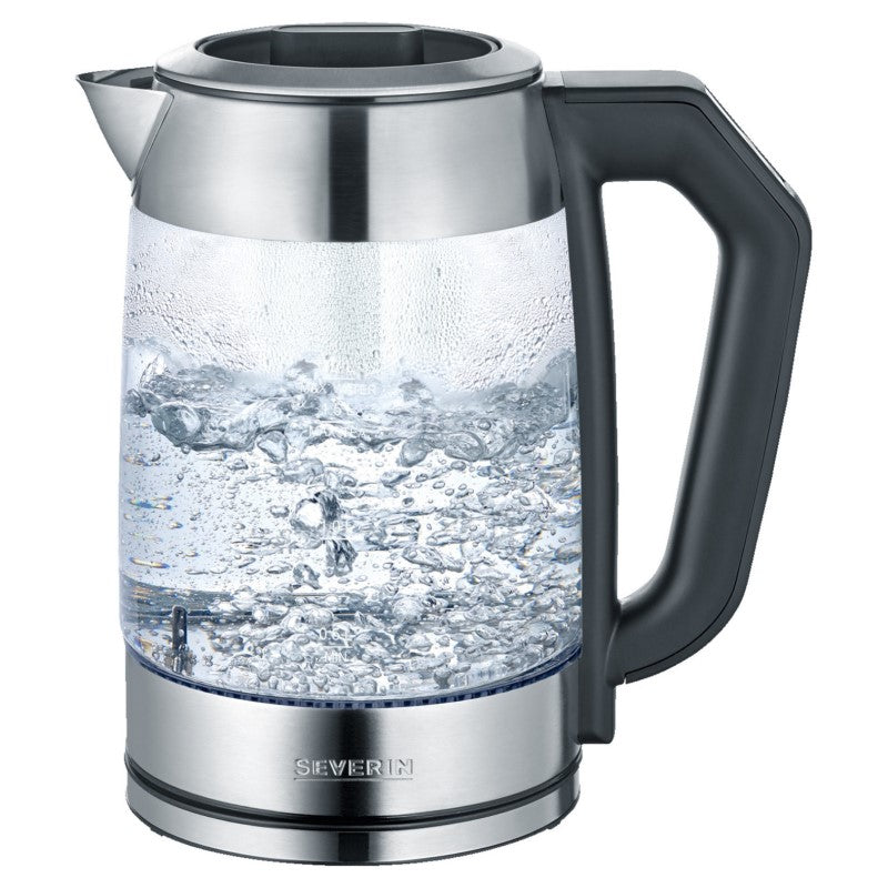 Severin Wasserkocher WK3477 Digital Glas-edelstahl/schwarz