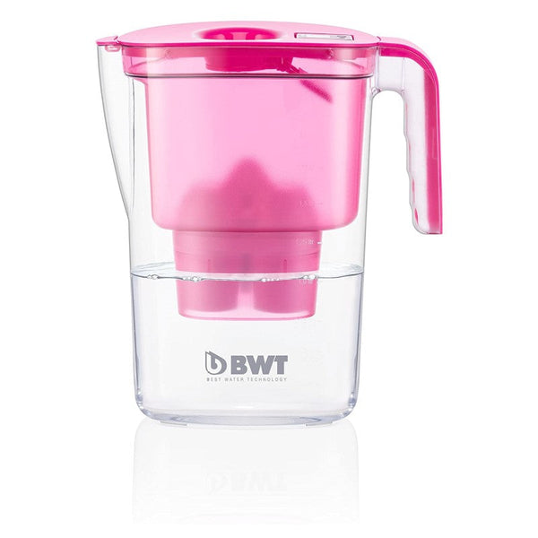 Filtro dell'acqua del tavolo BWT Krug Vida Pink 2.6 L Timer manuale