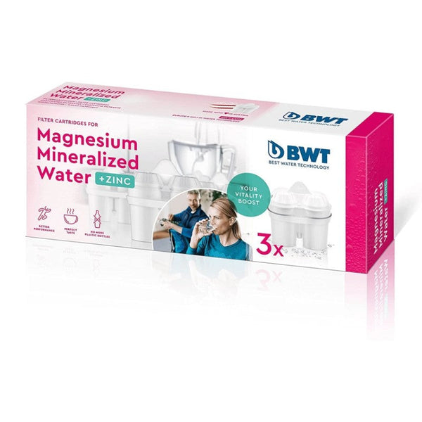 BWT table water filter cartridge 3x Zinc+magnesium min. Water